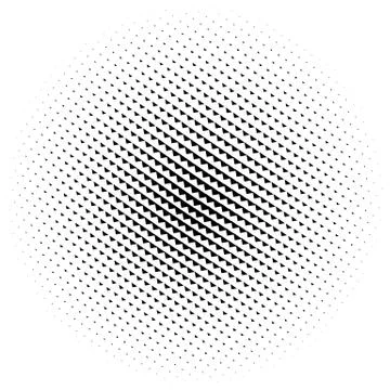 Halftone element. Abstract geometric graphic with half-tone pattern 스톡 일러스트