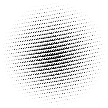 Halftone element. Abstract geometric graphic with half-tone pattern Stock Illustration
