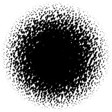 Halftone element. Abstract geometric graphic with half-tone pattern 스톡 일러스트