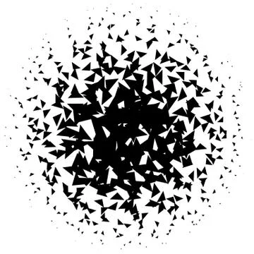 Halftone element. Abstract geometric graphic with half-tone pattern イラスト素材