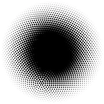 Halftone element. Abstract geometric graphic with half-tone pattern 스톡 일러스트