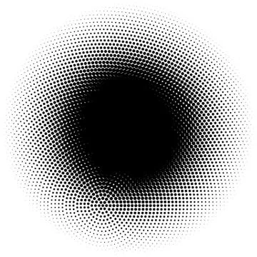 Halftone element. Abstract geometric graphic with half-tone pattern 스톡 일러스트