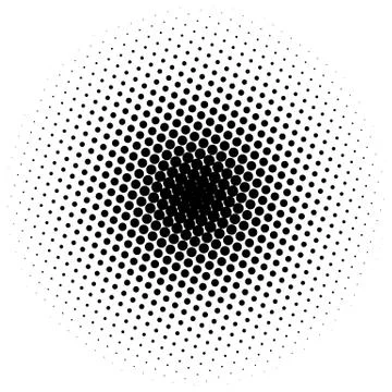 Halftone element. Abstract geometric graphic with half-tone pattern 스톡 일러스트