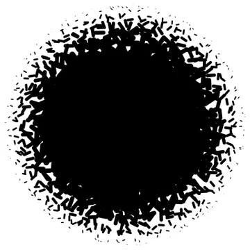 Halftone element. Abstract geometric graphic with half-tone pattern Stock Illustration