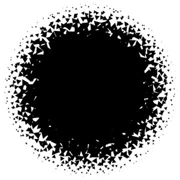 Halftone element. Abstract geometric graphic with half-tone pattern 스톡 일러스트