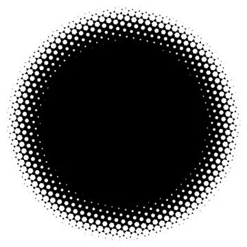 Halftone element. Abstract geometric graphic with half-tone pattern Illustrazione stock