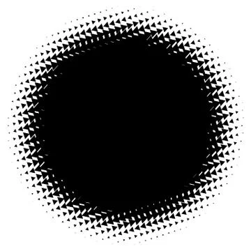 Halftone element. Abstract geometric graphic with half-tone pattern Stock Illustration
