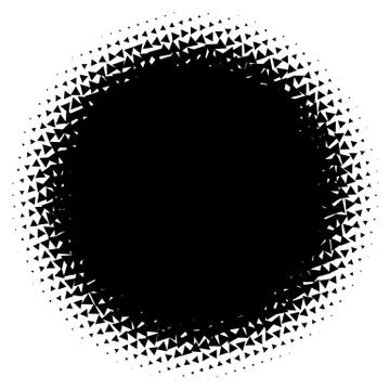 Halftone element. Abstract geometric graphic with half-tone pattern Illustrazione stock