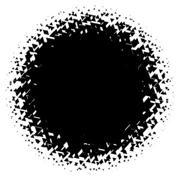 Halftone element. Abstract geometric graphic with half-tone pattern Illustrazione stock