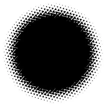 Halftone element. Abstract geometric graphic with half-tone pattern Stock Illustration