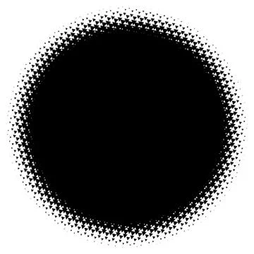 Halftone element. Abstract geometric graphic with half-tone pattern Stock Illustration