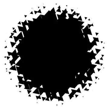 Halftone element. Abstract geometric graphic with half-tone pattern Stock Illustration