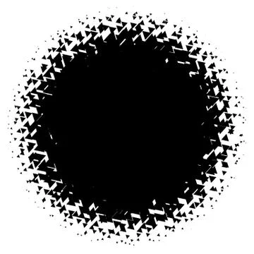 Halftone element. Abstract geometric graphic with half-tone pattern Stock Illustration