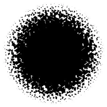 Halftone element. Abstract geometric graphic with half-tone pattern 스톡 일러스트