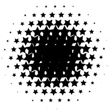 Halftone element. Abstract geometric graphic with half-tone pattern Stock Illustration