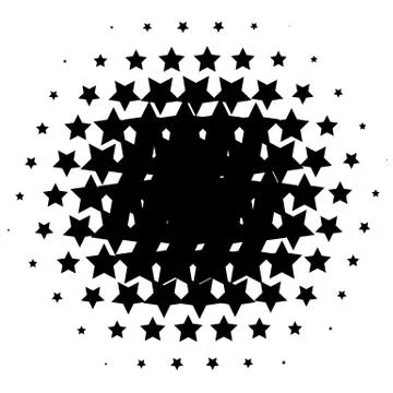 Halftone element. Abstract geometric graphic with half-tone pattern Stock Illustration