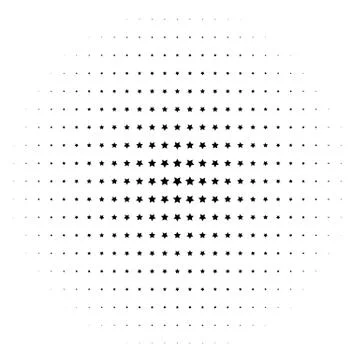 Halftone element. Abstract geometric graphic with half-tone pattern Illustrazione stock
