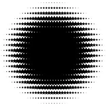 Halftone element. Abstract geometric graphic with half-tone pattern Stock Illustration