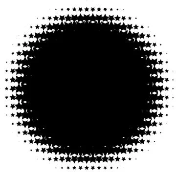 Halftone element. Abstract geometric graphic with half-tone pattern Ilustração Stock