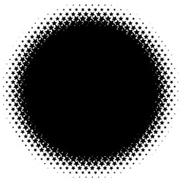 Halftone element. Abstract geometric graphic with half-tone pattern Stock Illustration