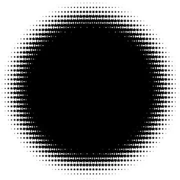 Halftone element. Abstract geometric graphic with half-tone pattern 스톡 일러스트