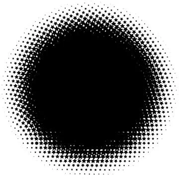 Halftone element. Abstract geometric graphic with half-tone pattern Illustrazione stock