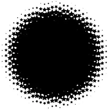 Halftone element. Abstract geometric graphic with half-tone pattern Stock Illustration