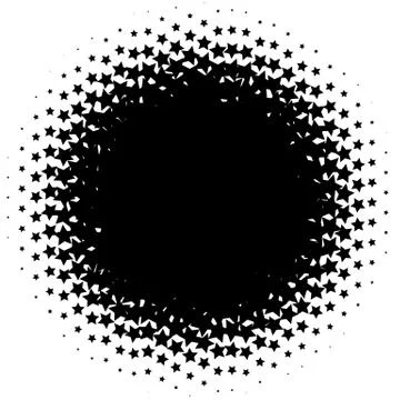 Halftone element. Abstract geometric graphic with half-tone pattern Stock Illustration