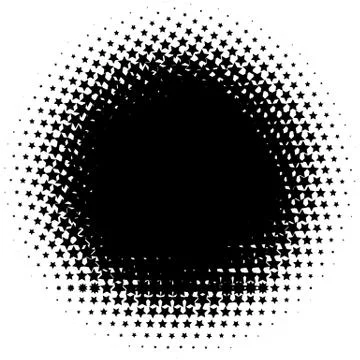 Halftone element. Abstract geometric graphic with half-tone pattern Stock Illustration