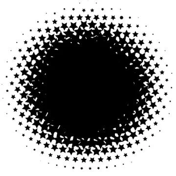 Halftone element. Abstract geometric graphic with half-tone pattern Stock Illustration