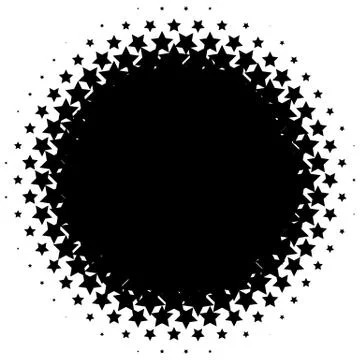 Halftone element. Abstract geometric graphic with half-tone pattern Stock Illustration