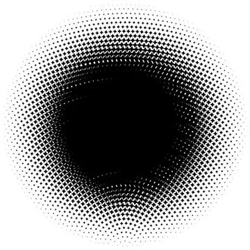 Halftone element. Abstract geometric graphic with half-tone pattern 스톡 일러스트