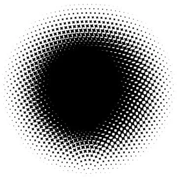 Halftone element. Abstract geometric graphic with half-tone pattern 스톡 일러스트