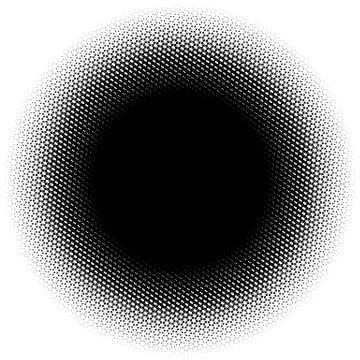 Halftone element. Abstract geometric graphic with half-tone pattern 스톡 일러스트