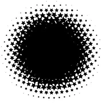 Halftone element. Abstract geometric graphic with half-tone pattern Stock Illustration