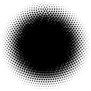 Halftone element. Abstract geometric graphic with half-tone pattern Stock-Illustration