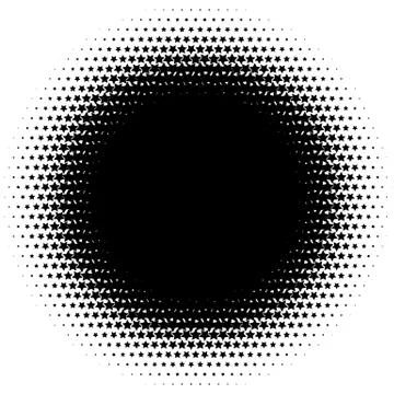 Halftone element. Abstract geometric graphic with half-tone pattern Stock Illustration