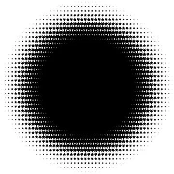 Halftone element. Abstract geometric graphic with half-tone pattern 스톡 일러스트