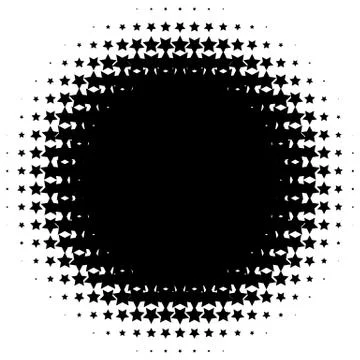 Halftone element. Abstract geometric graphic with half-tone pattern Stock Illustration
