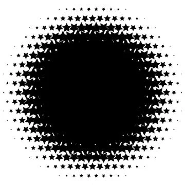 Halftone element. Abstract geometric graphic with half-tone pattern Illustrazione stock