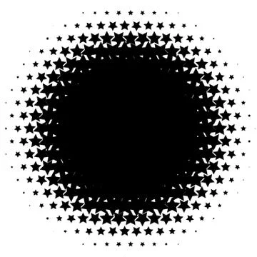 Halftone element. Abstract geometric graphic with half-tone pattern Stock Illustration