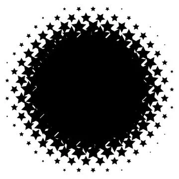 Halftone element. Abstract geometric graphic with half-tone pattern Stock Illustration