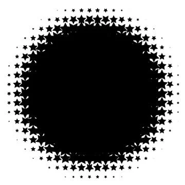Halftone element. Abstract geometric graphic with half-tone pattern Stock Illustration