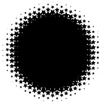 Halftone element. Abstract geometric graphic with half-tone pattern Stock Illustration