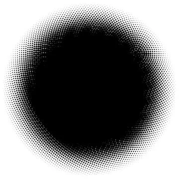 Halftone element. Abstract geometric graphic with half-tone pattern 스톡 일러스트