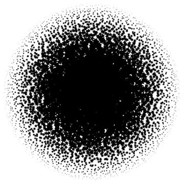 Halftone element. Abstract geometric graphic with half-tone pattern Stock Illustration