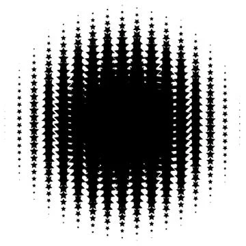 Halftone element. Abstract geometric graphic with half-tone pattern Stock Illustration