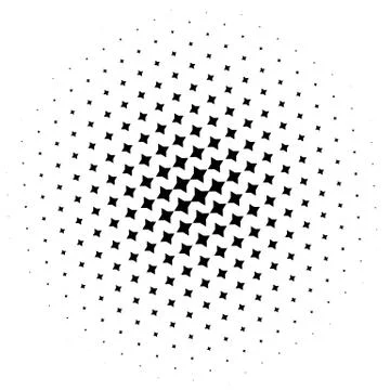 Halftone element. Abstract geometric graphic with half-tone pattern Stock Illustration