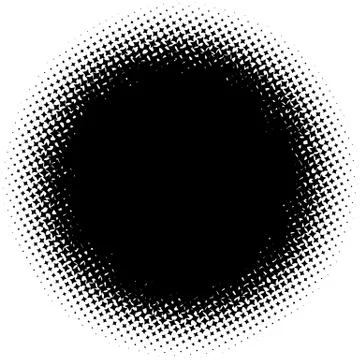 Halftone element. Abstract geometric graphic with half-tone pattern Illustrazione stock