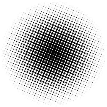 Halftone element. Abstract geometric graphic with half-tone pattern 스톡 일러스트